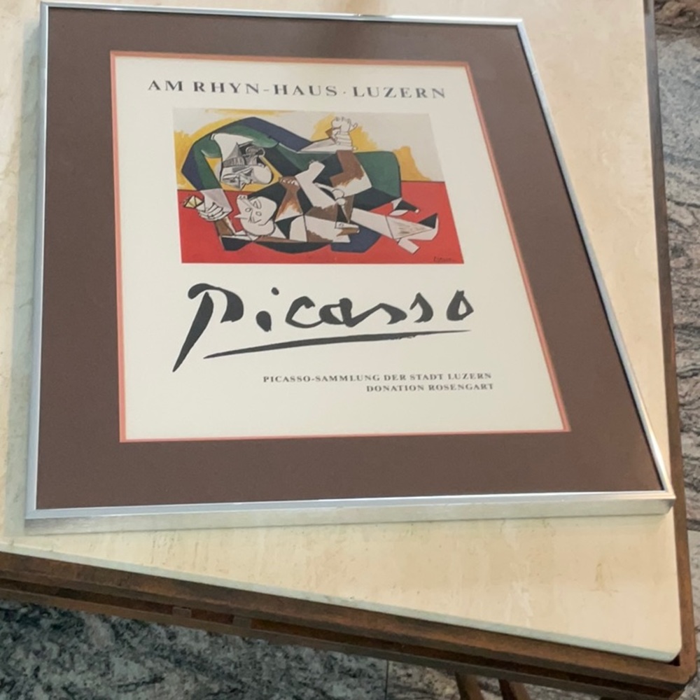 Pablo Picasso Picture Exhibition AM RHYN HAUS LUZERN Art Vintage Museum Framed - Picture 8 of 16